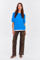 Ocean Symphony short-sleeved sweater